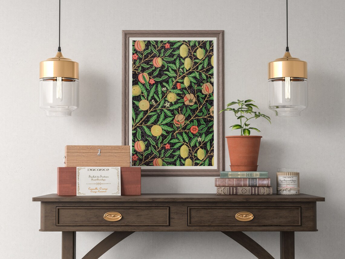 William Morris Exhibition Poster, Fruit Pattern Art Nouveau - Image 4