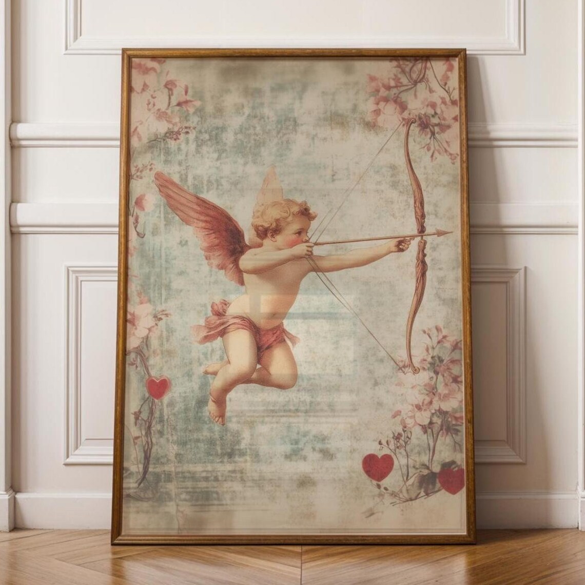 Vintage Cupid With Bow And Arrow Art Print