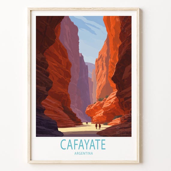 Cafayate Argentina Travel Poster Wall Art Print Home Decor Birthday Gifts Personalised