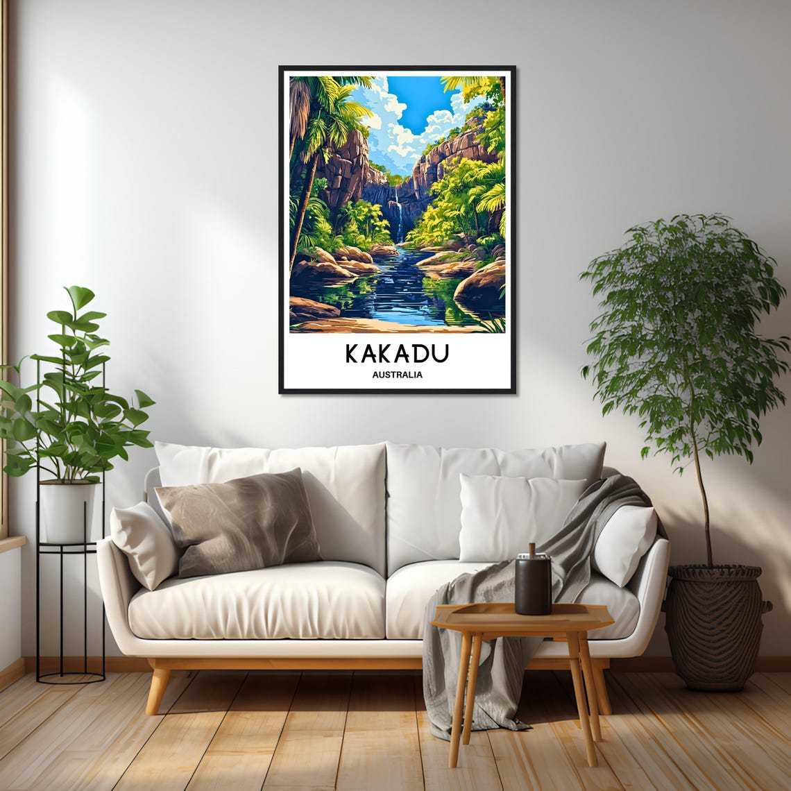 Kakadu Australia Waterfall Gorge National Park Travel Poster - Image 2