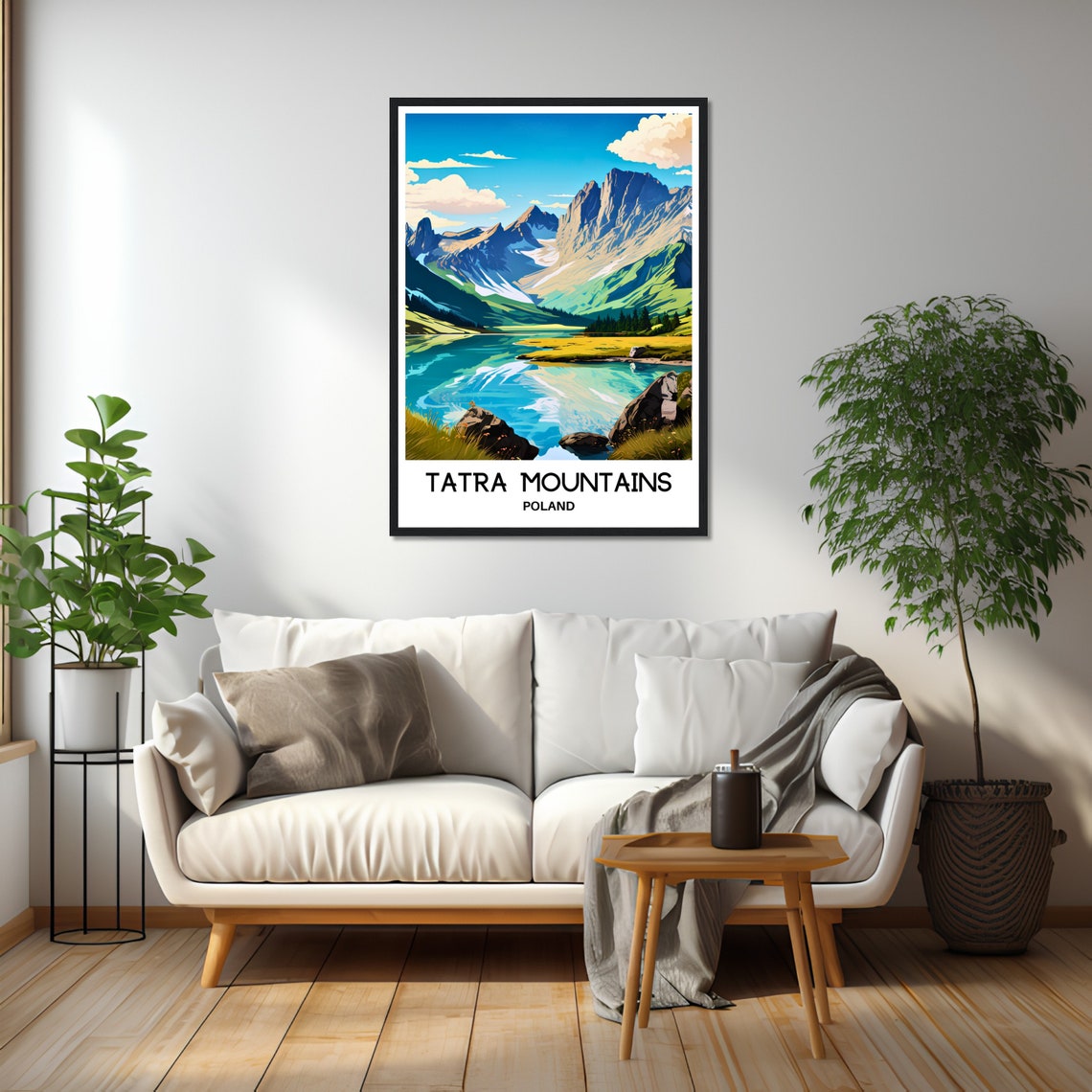 Tatra Mountains Poland Alpine Lake Reflected Peaks Travel Poster - Image 2