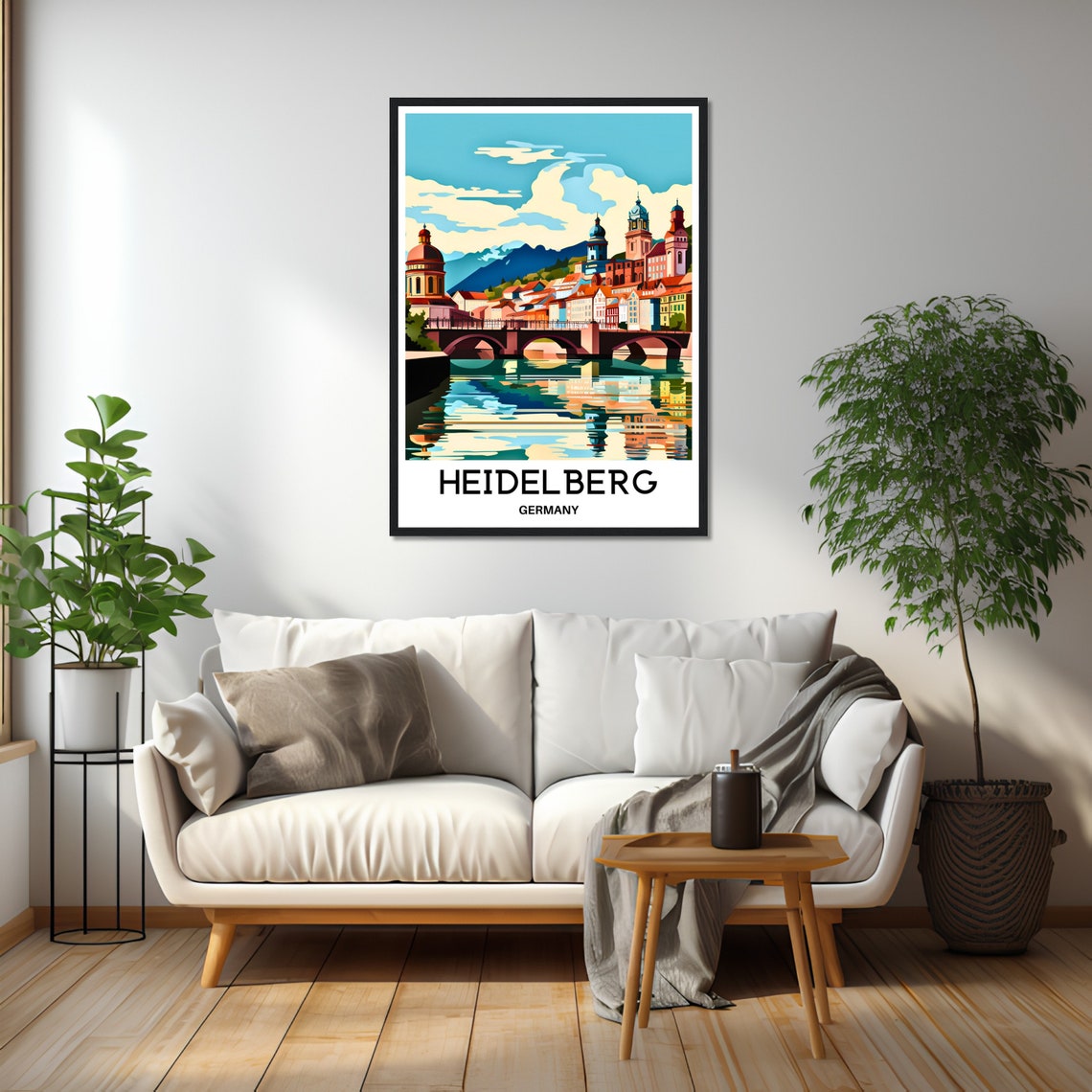 Heidelberg Travel Poster Heidelberg Travel Print Heidelberg Germany Print Heidelberg Lover Gift Heidelberg Travel Gift Heidelberg Artwork - Image 3