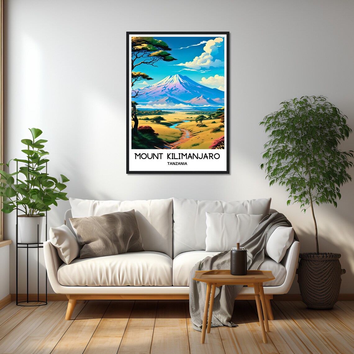 Mount Kilimanjaro Tanzania African Snow Peak Savanna Travel Poster - Image 2