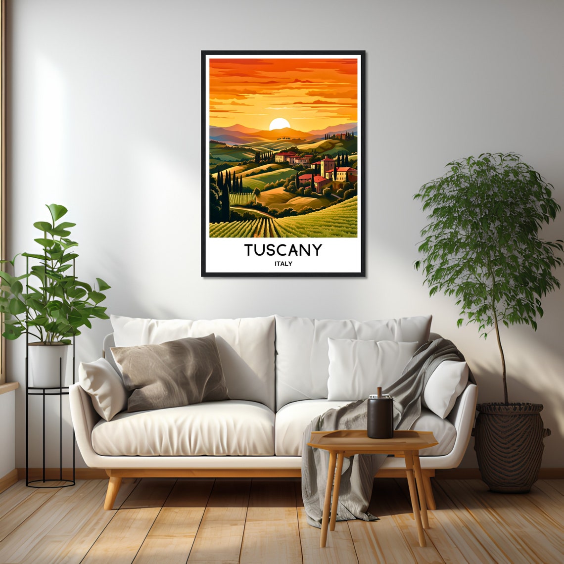 Tuscany Travel Poster Tuscany Travel Print Tuscany Italy Print Tuscany Poster Tuscany Travel Gift Tuscany Lover Gift Tuscany Travel Art - Image 3