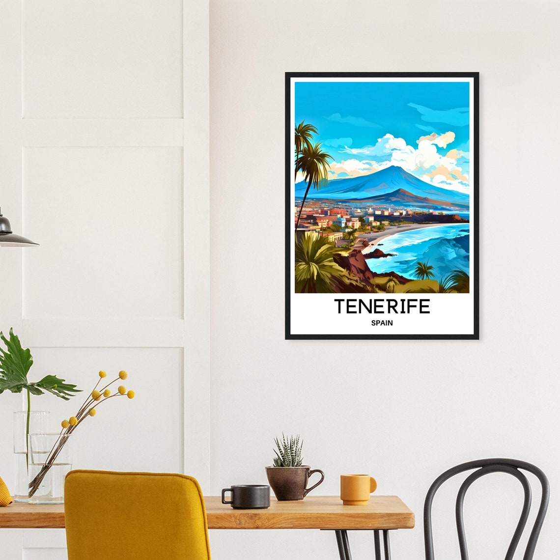 Tenerife Travel Poster Tenerife Travel Print Tenerife Spain Print Tenerife Lover Gift Tenerife Travel Gift Tenerife Print Tenerife Wall Art - Image 3