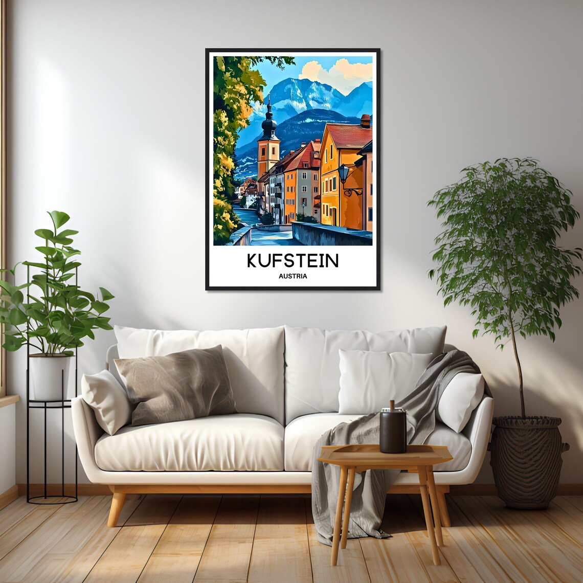 Kufstein Travel Poster, Austrian Town Wall Art - Image 2