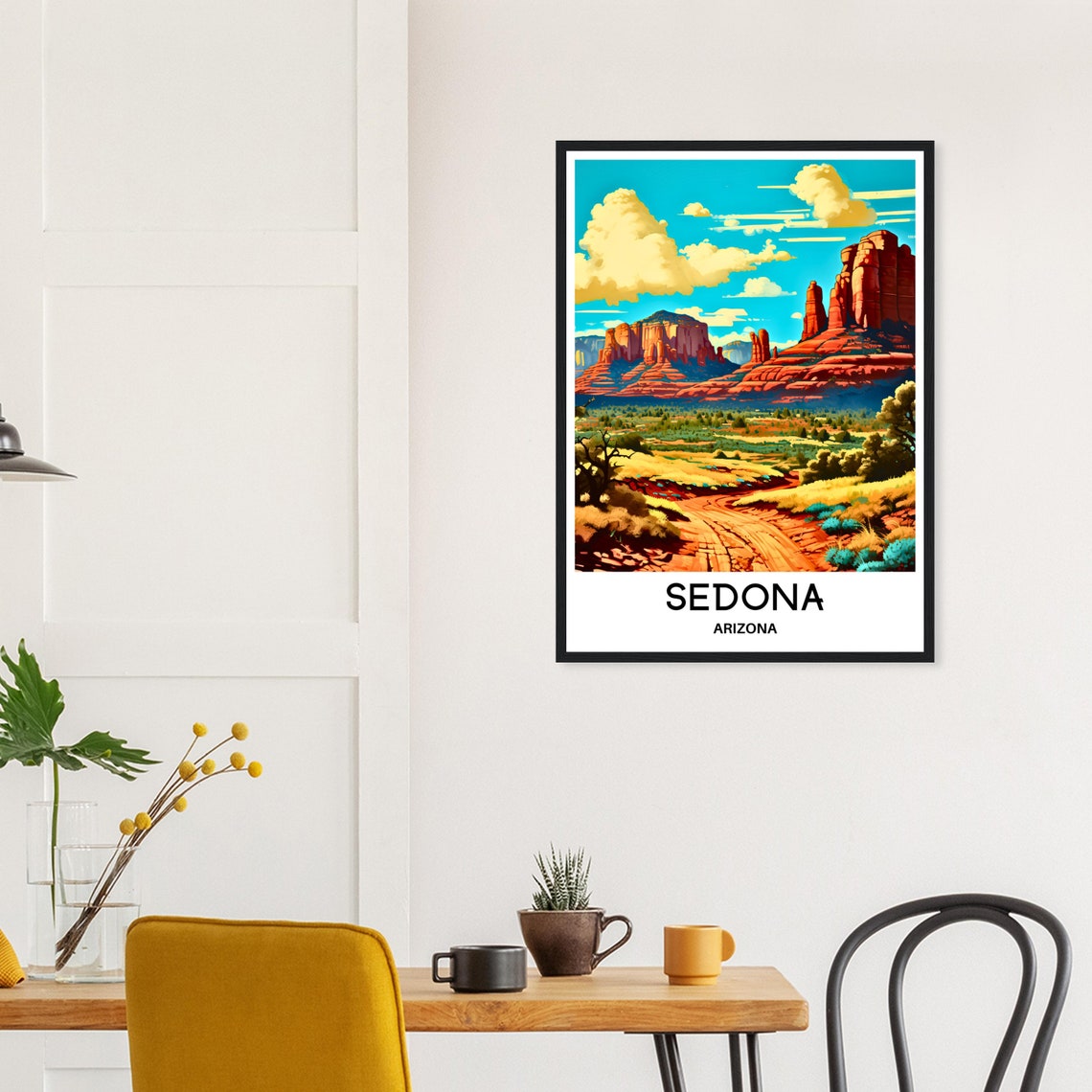 Sedona Travel Poster Sedona Travel Print Sedona Art Print Sedona Wall Art Sedona Travel Gift Sedona Arizona Print Sedona Lover Gift Arizona - Image 2
