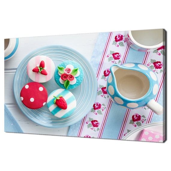 Summer Tea Party With Cupcakes, Kitchen Decor