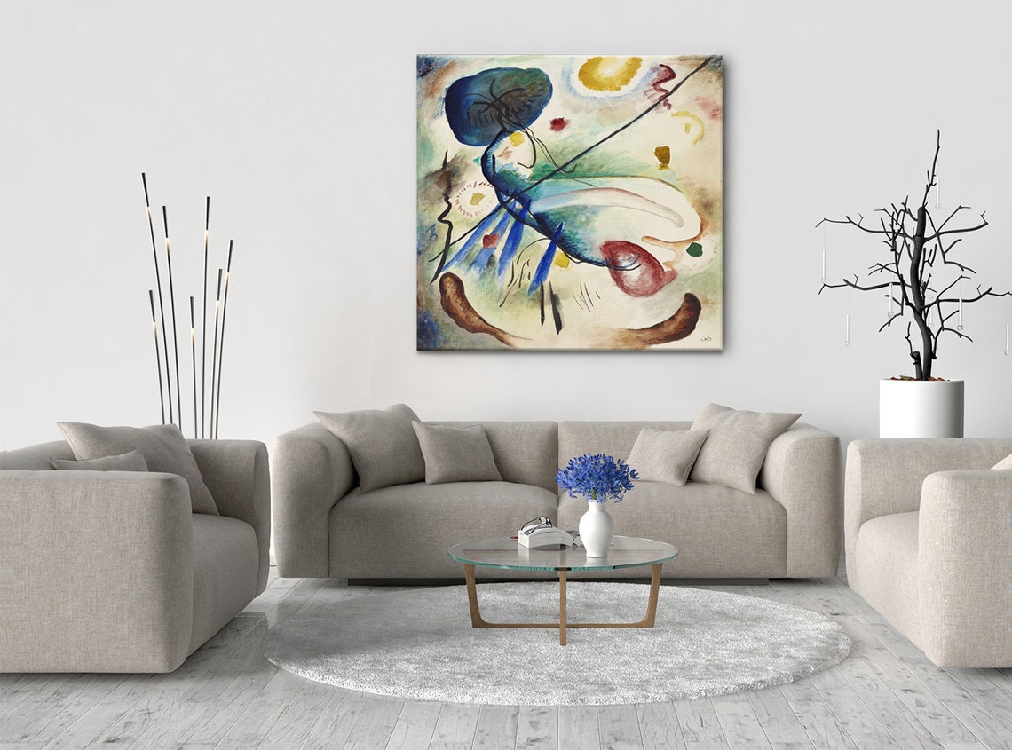 Wassily Kandinsky Watercolour With Line 1912 Abstract Forms Wall Art - Image 2