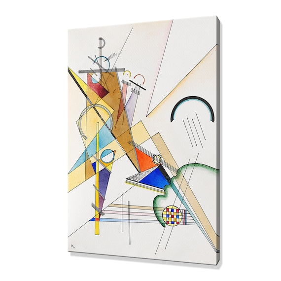 Wassily Kandinsky Gewebe 1923 Abstract Geometric Art Print Wall Poster