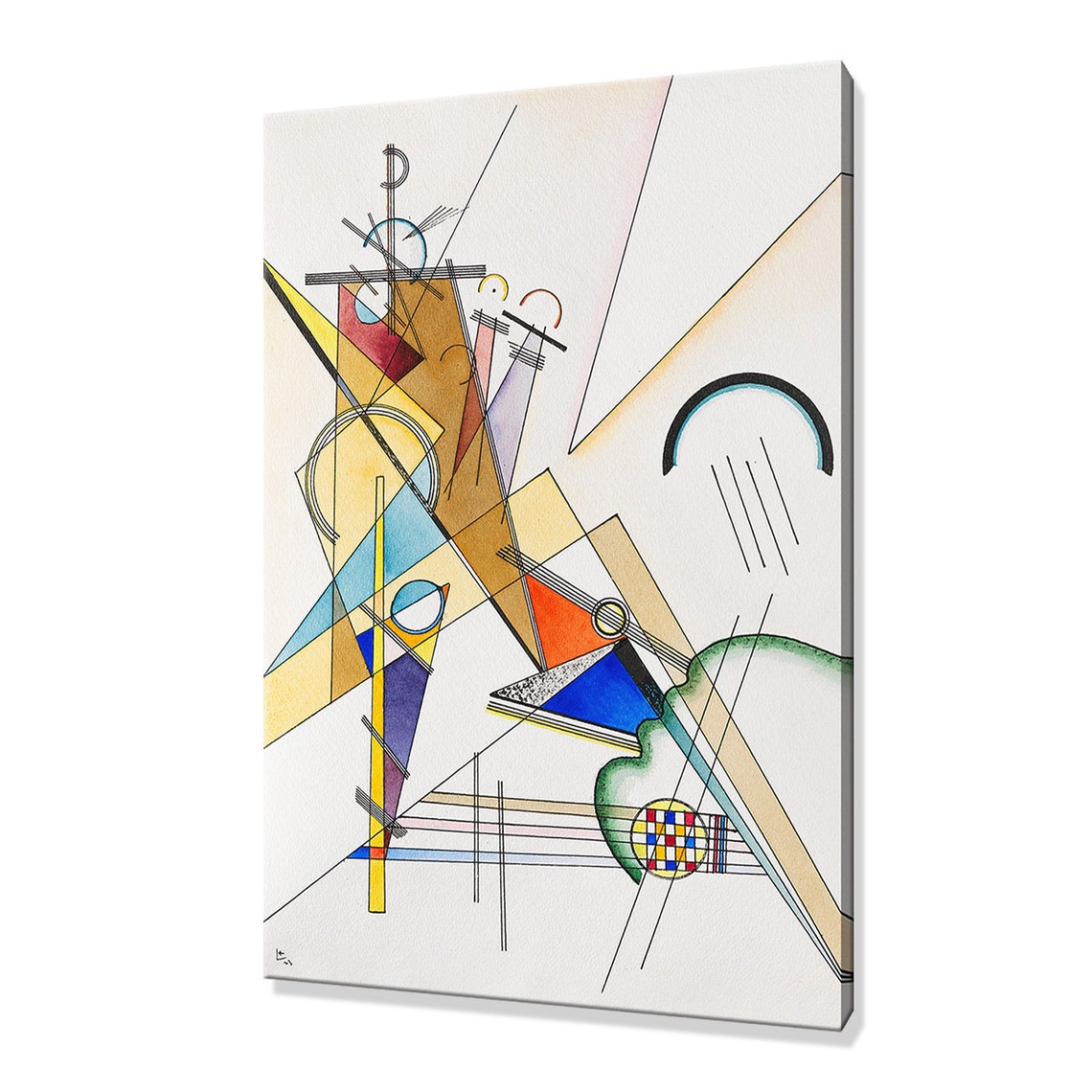 Wassily Kandinsky Gewebe 1923 Abstract Geometric Art Print Wall Poster