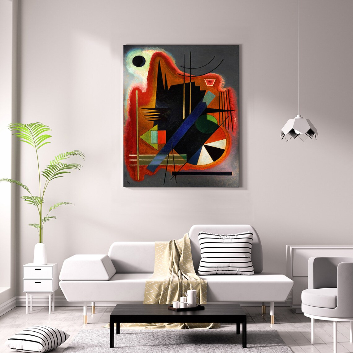 Wassily Kandinsky Einige Spitzen, Abstract Decor - Image 2