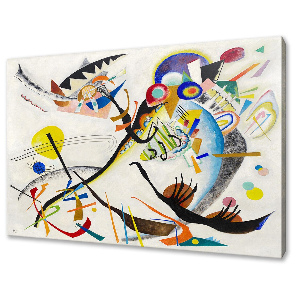 Wassily Kandinsky Blue Segment Abstract Painting Classic Art Reproduction Poster