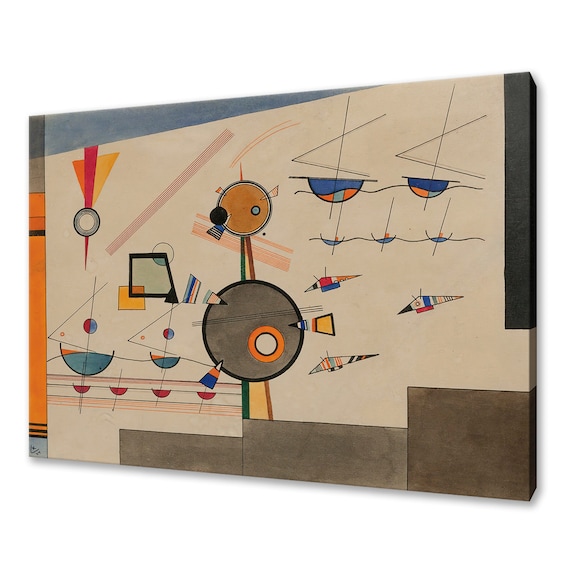 Wassily Kandinsky Floating 1924 Geometric Abstract Bauhaus Reproduction Poster