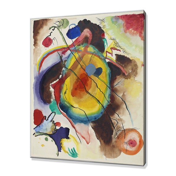 Wassily Kandinsky Entwurf Zu Einem Wandbild Fr Edwin R Campbell 1914 Classic Design Abstract Decor Reproduction Print Wall Art