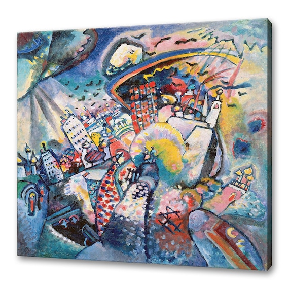 Wassily Kandinsky Red Square Moscow 1916 Abstract Expressionist Poster
