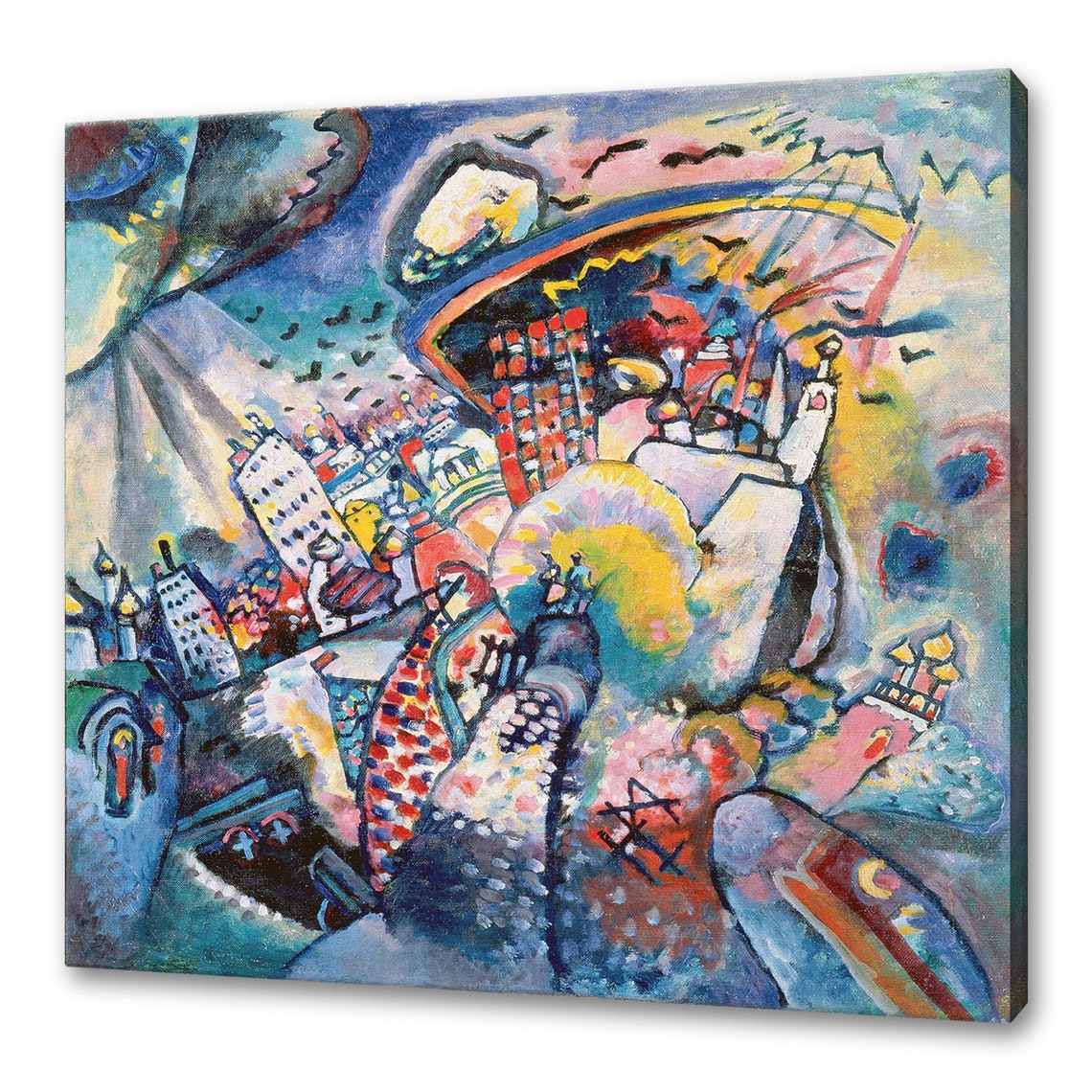 Wassily Kandinsky Red Square Moscow 1916 Abstract Expressionist Poster