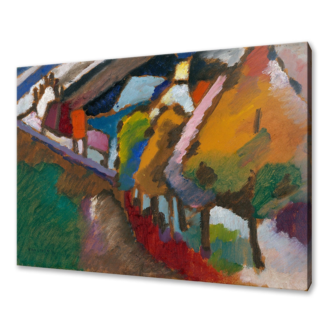 Wassily Kandinsky Murnau Castle And Church 1909 Expressionist Wall Art