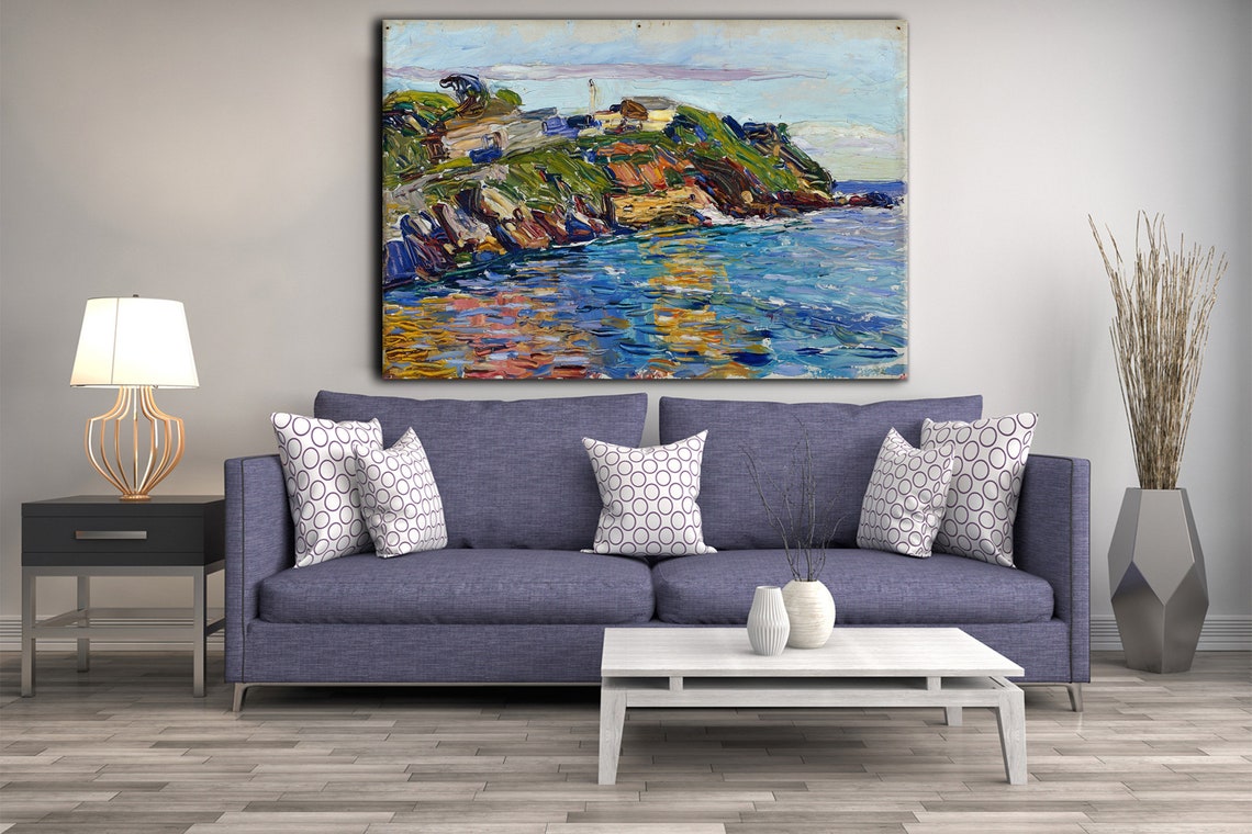 Wassily Kandinsky Rapallo Bucht 1906 Classic Design Abstract Decor Reproduction Print Wall Art Picture - Image 2