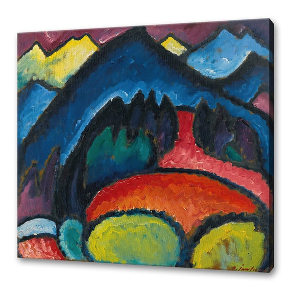 Wassily Kandinsky Lithograph Blue The Boat 1922 Classic Design Abstract Decor Reproduction Print Wall Art Picture