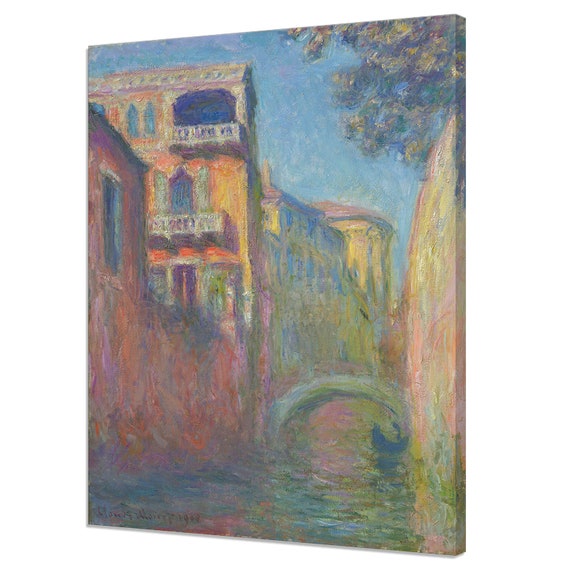 Le Rio De La Salute 1908 Claude Monet Reproduction Victorian Landscape Painting Vintage Oil Painting Print Antique Wall Art