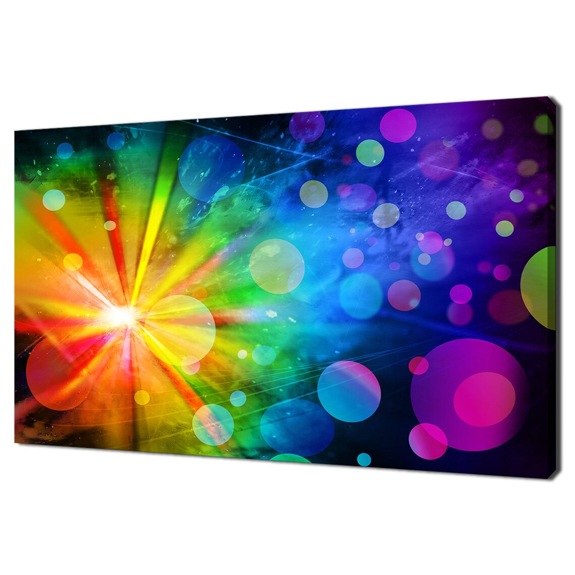 Rainbow Colourful Abstract Lights Modern Design