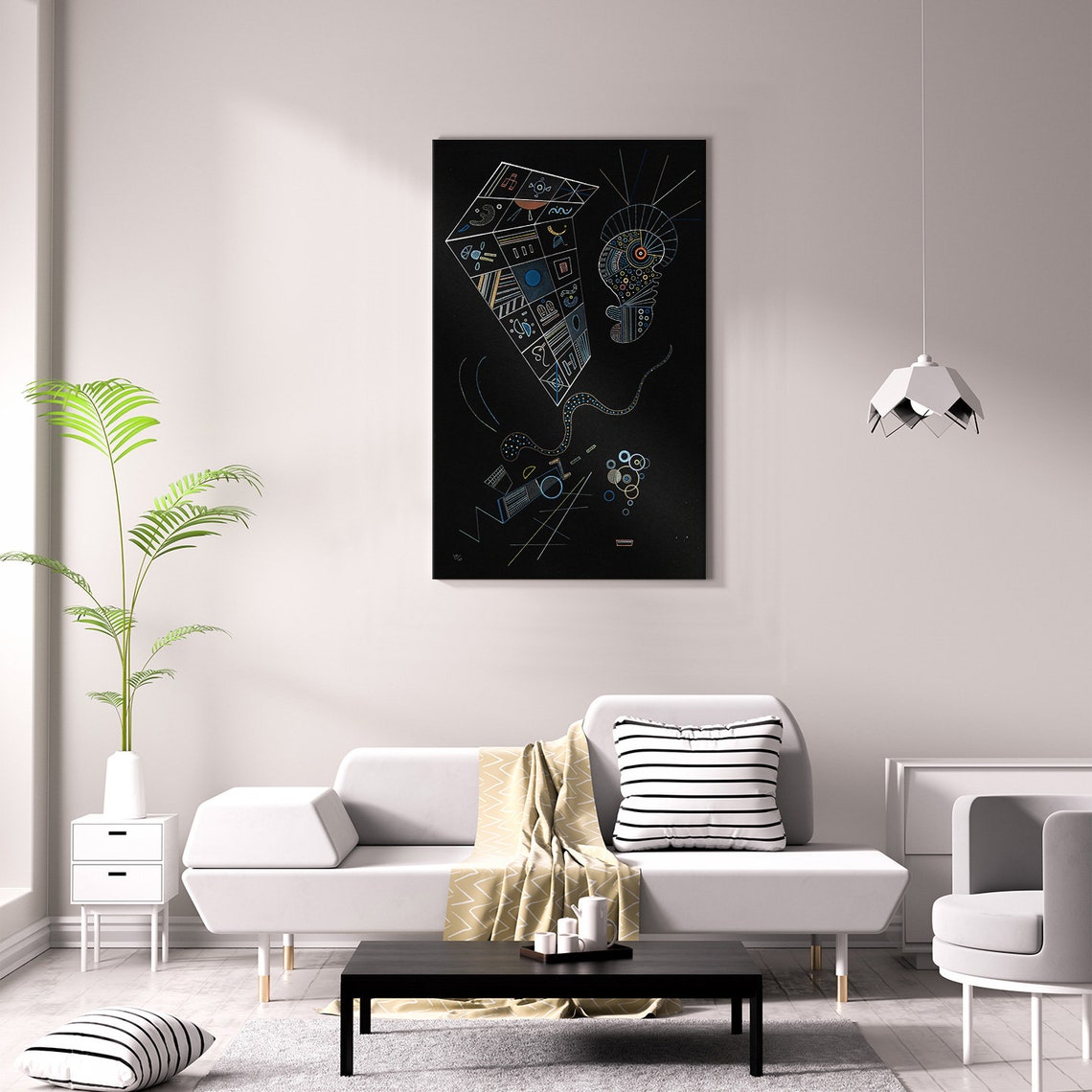 Wassily Kandinsky Ohne Titel 1941 Classic Design Abstract Decor Reproduction Print Wall Art - Image 2