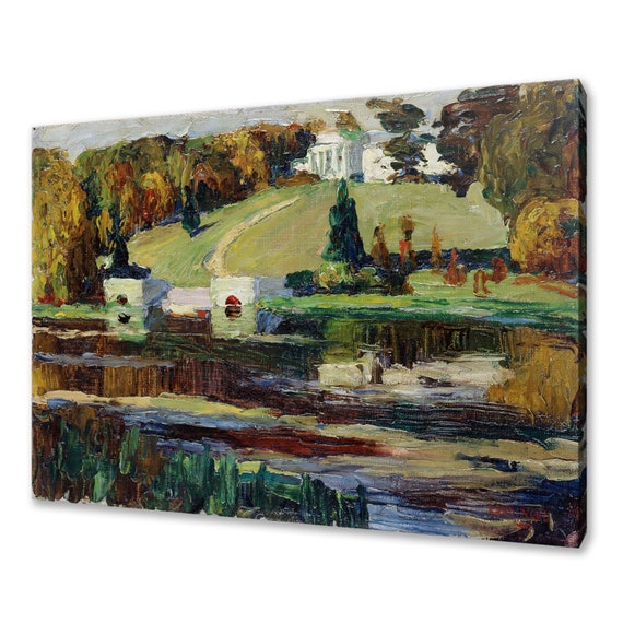 Wassily Kandinsky Sketch For Akhtyrka Fall 1901 Classic Design Abstract Decor Reproduction Print Wall Art Picture