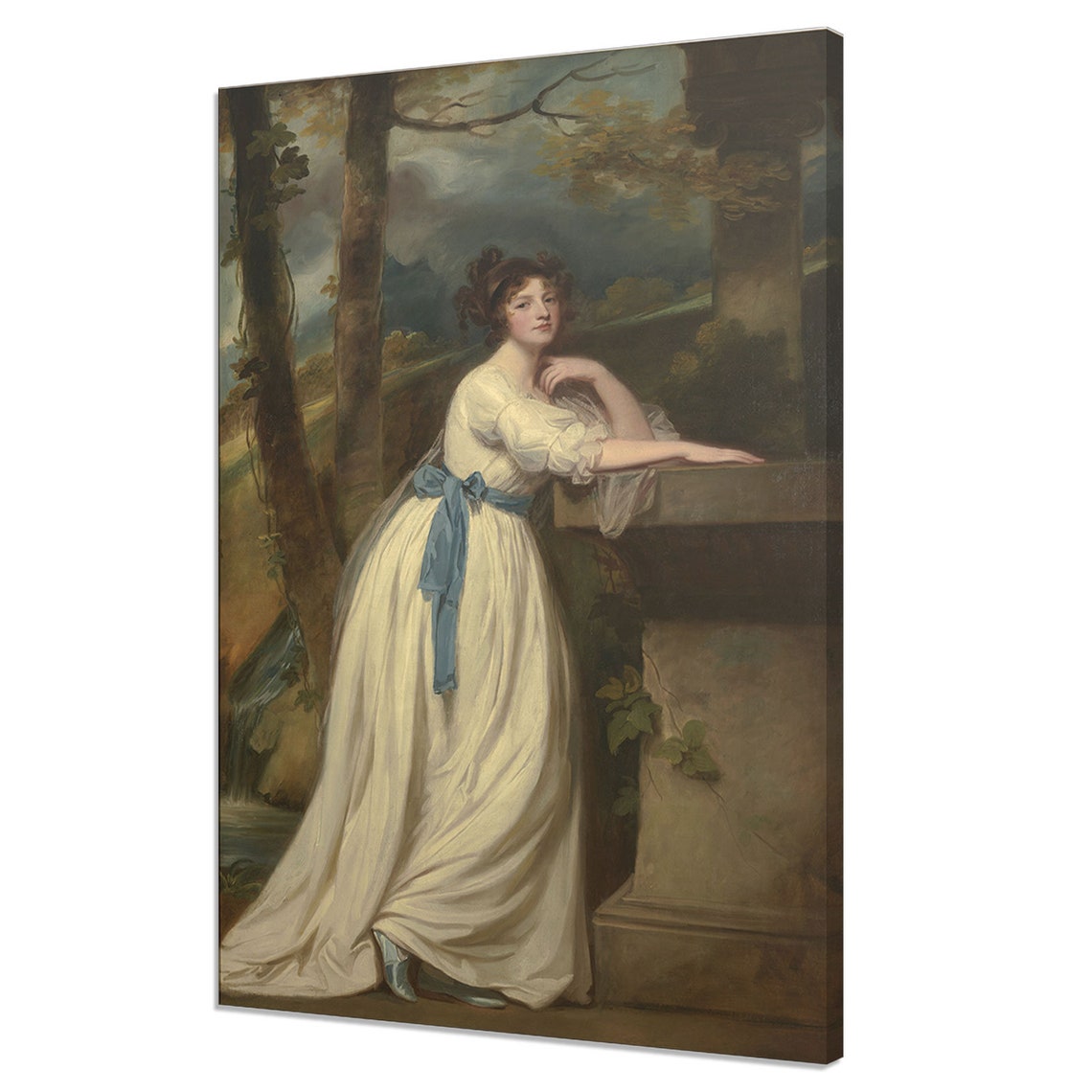 Vintage Female Portrait Vintage Painting Print Antique Woman Portrait Fine Art Victorian Oil Paint Print Victorian Lady Print