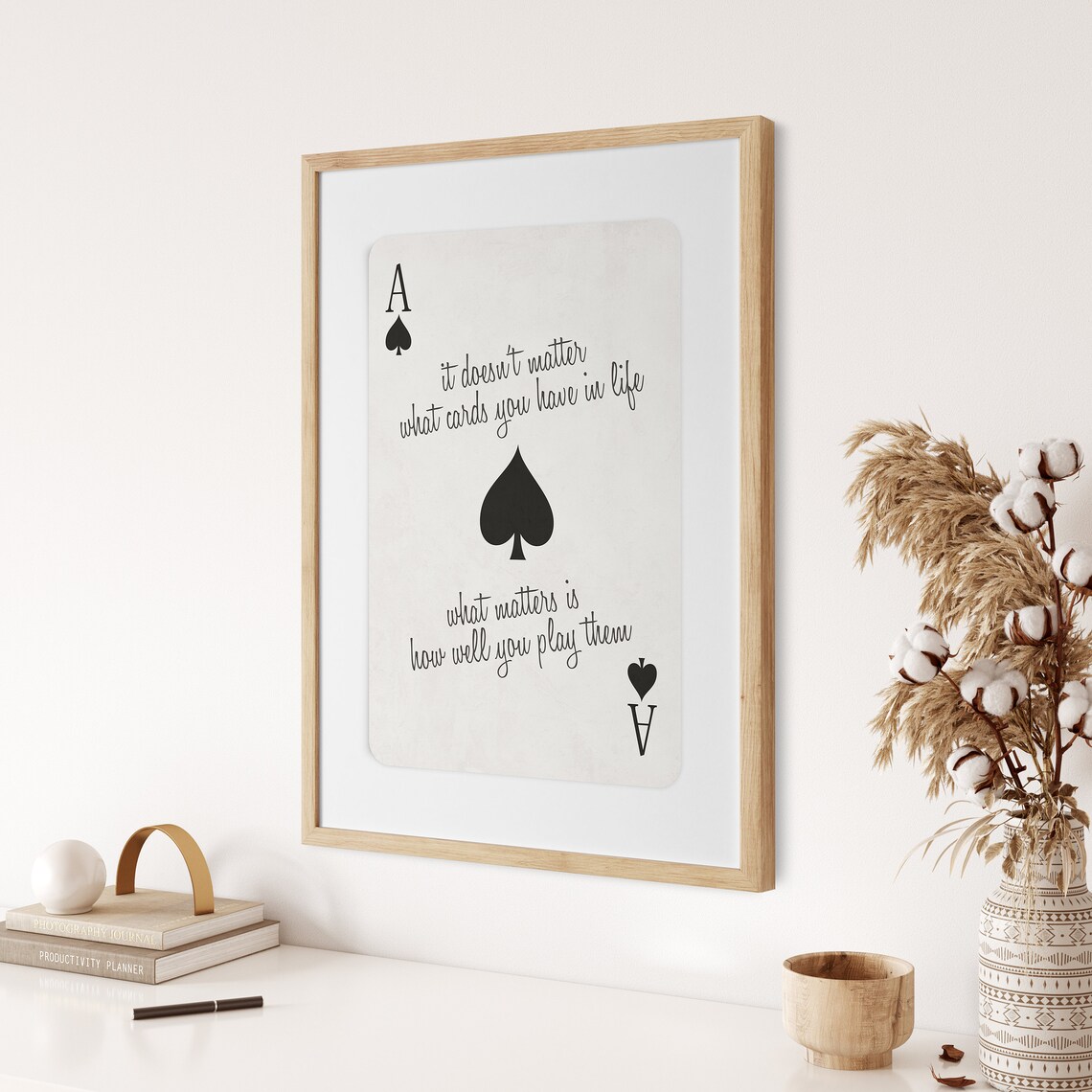 Ace Of Spades Vintage Playing Card Art Print - Image 2