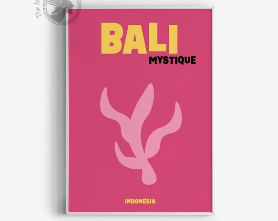 Travel Famous Places Posters Bali Print Dorm Room Decor Colorful Travel Posters