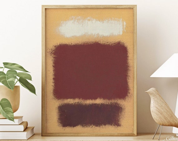 Mark Rothko Print Art Exhibition Rothko Reproduction Poster Modern Wall Decor Abstract Expressionist Print Abstract Minimalism Painting