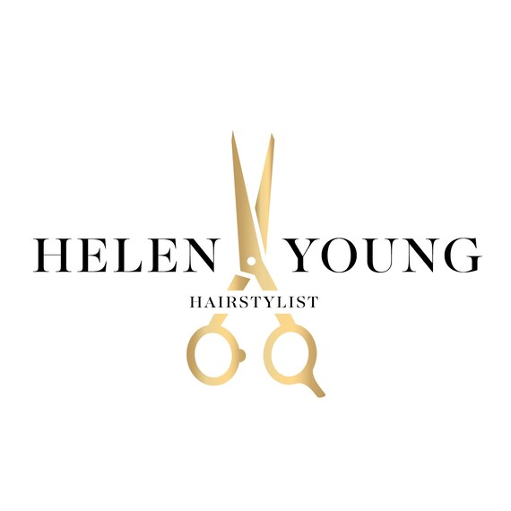 Premade Logo Design Hairdressing Shears Logo Hair Shears Logo Gold Scissors Logo Hair Salon Logo Hair Scissors Barber Shop Hairdresser Logo
