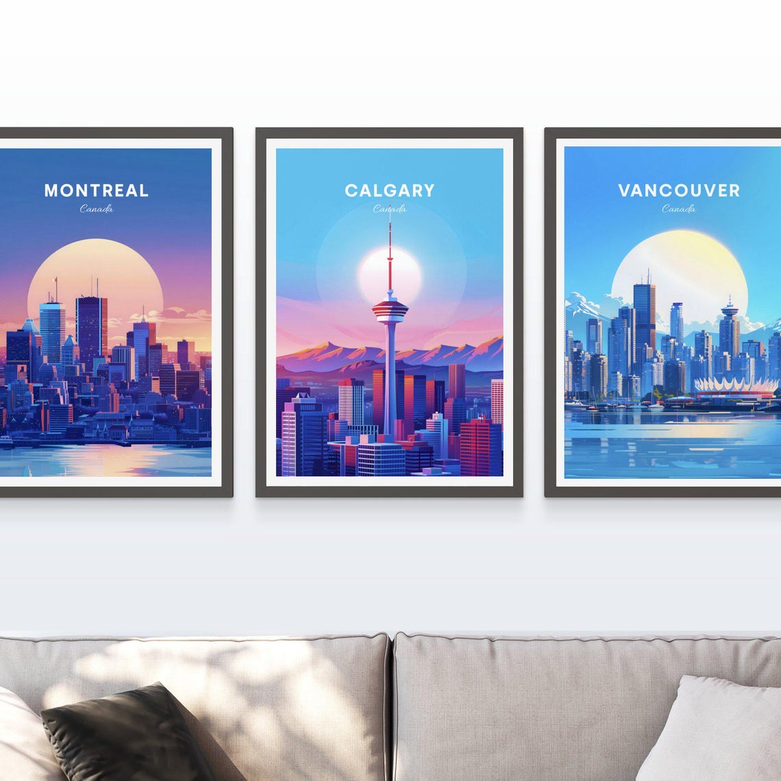 Calgary Canada Calgary Tower Skyline Rocky Mountains View Poster - Image 3