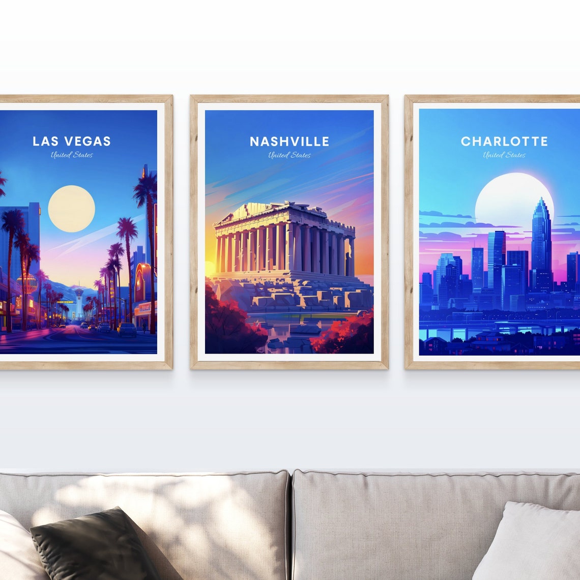 Nashville Tennessee Parthenon Replica in Warm Golden Light Poster - Image 4