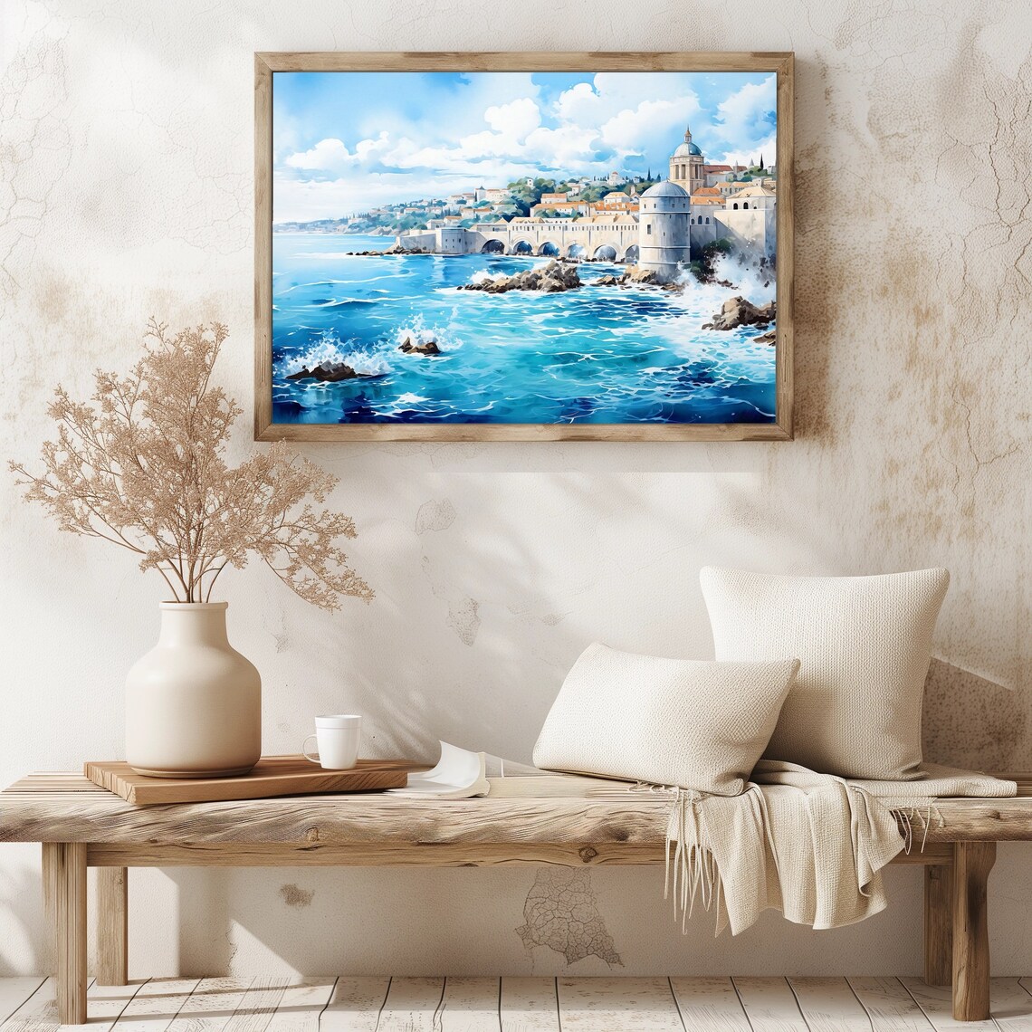 Dubrovnik Art Print Croatia Art Dubrovnik Poster Travel Art Travel Poster Croatia Wall Art Travel Gift Home Decor Housewarming Gift - Image 3