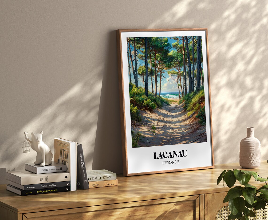 Lacanau Travel Poster, South West Travel Poster - Image 4