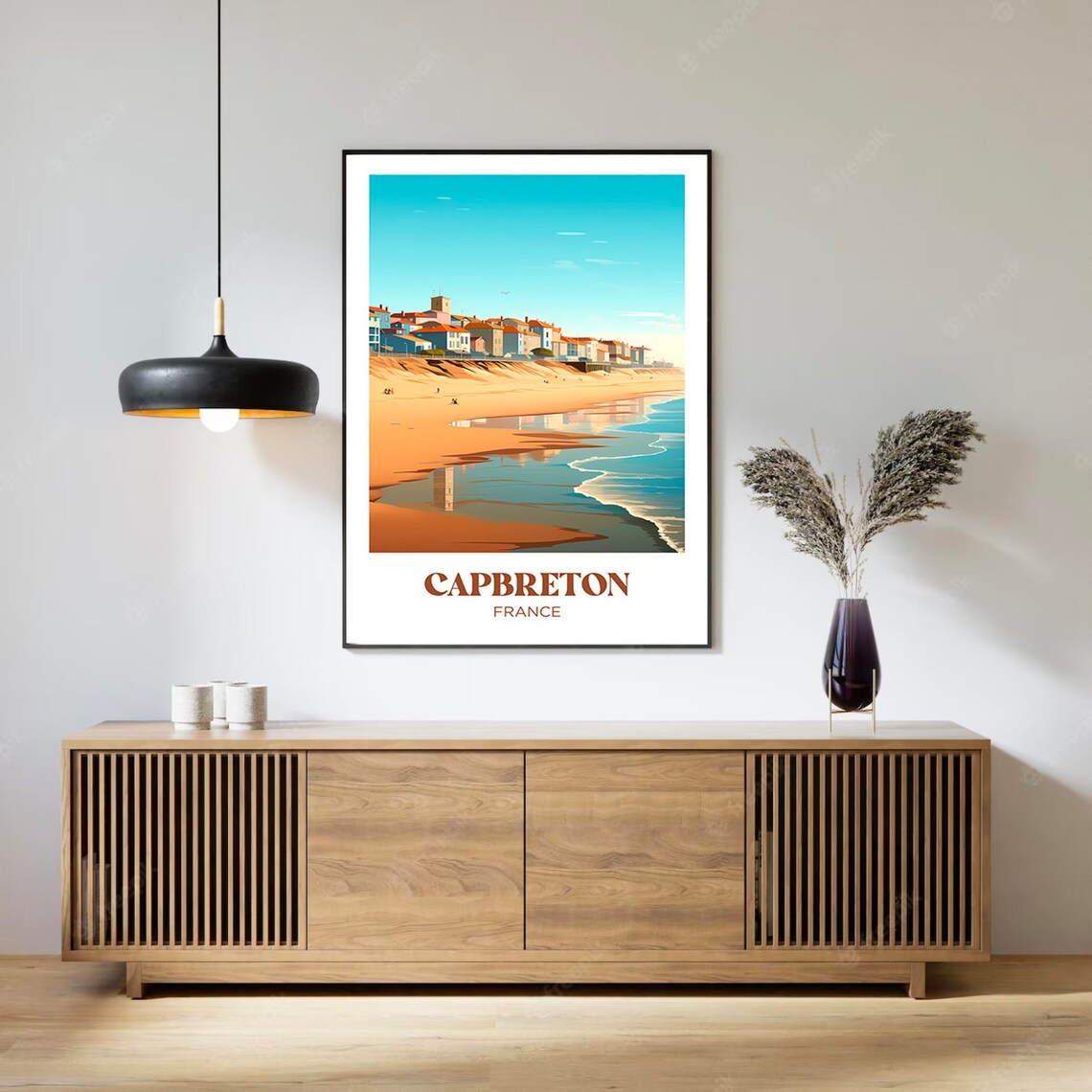 Capbreton Travel Poster, France West Coast Art Print - Image 2