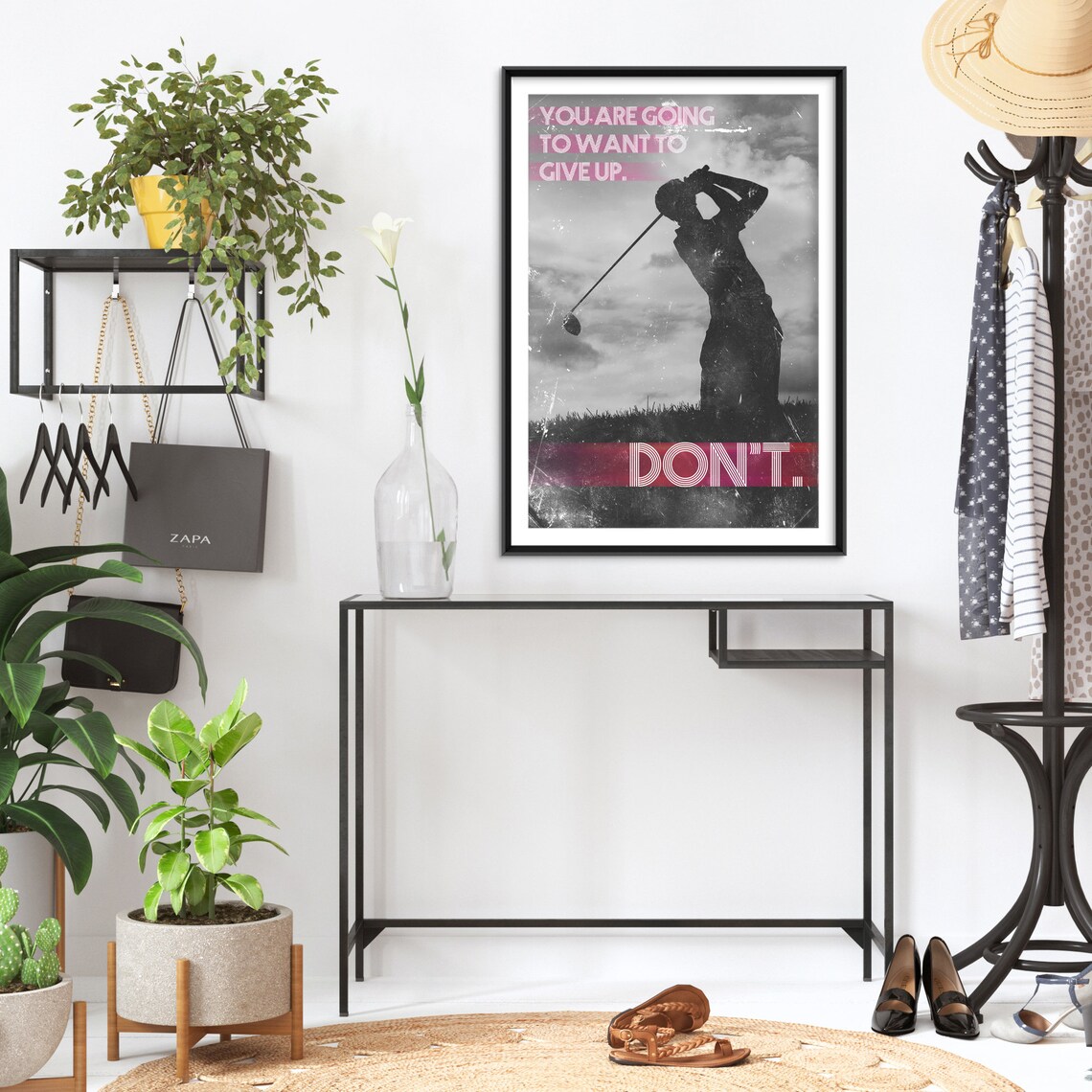 Golf Motivational You Are Going To Want To Give Up Do Not Quit Poster - Image 2