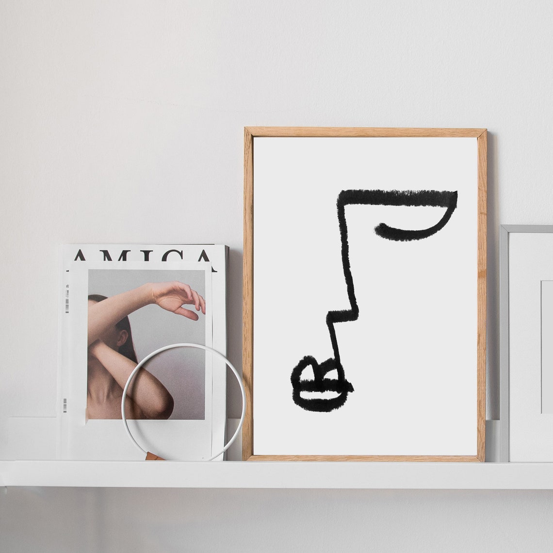 Minimal One Line Face Illustration - Image 2