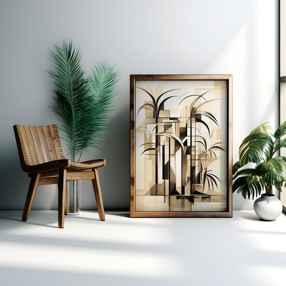 Palms Minimalist Tree Palms Minimalist Wall Art Decor Palms Poster Wall Print