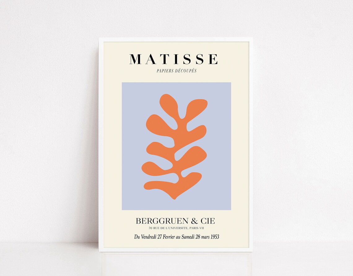 Matisse Cut Outs Exhibition Poster, Matisse-Inspired