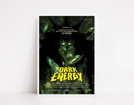 NASA Dark Energy Horror Movie Style Vintage Cosmic Monster Poster