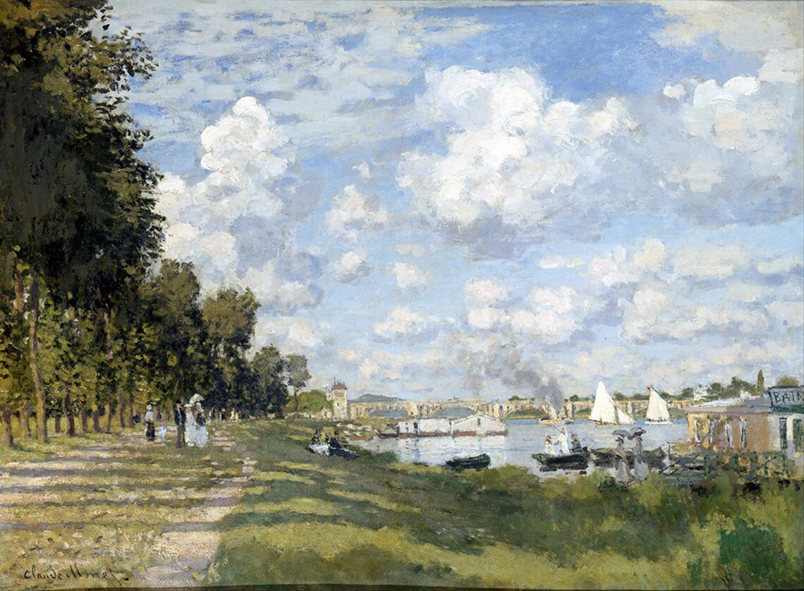 Claude Monet Bassin Dargenteuil Fine Art Glice 1872 Sku 0154 - Image 2