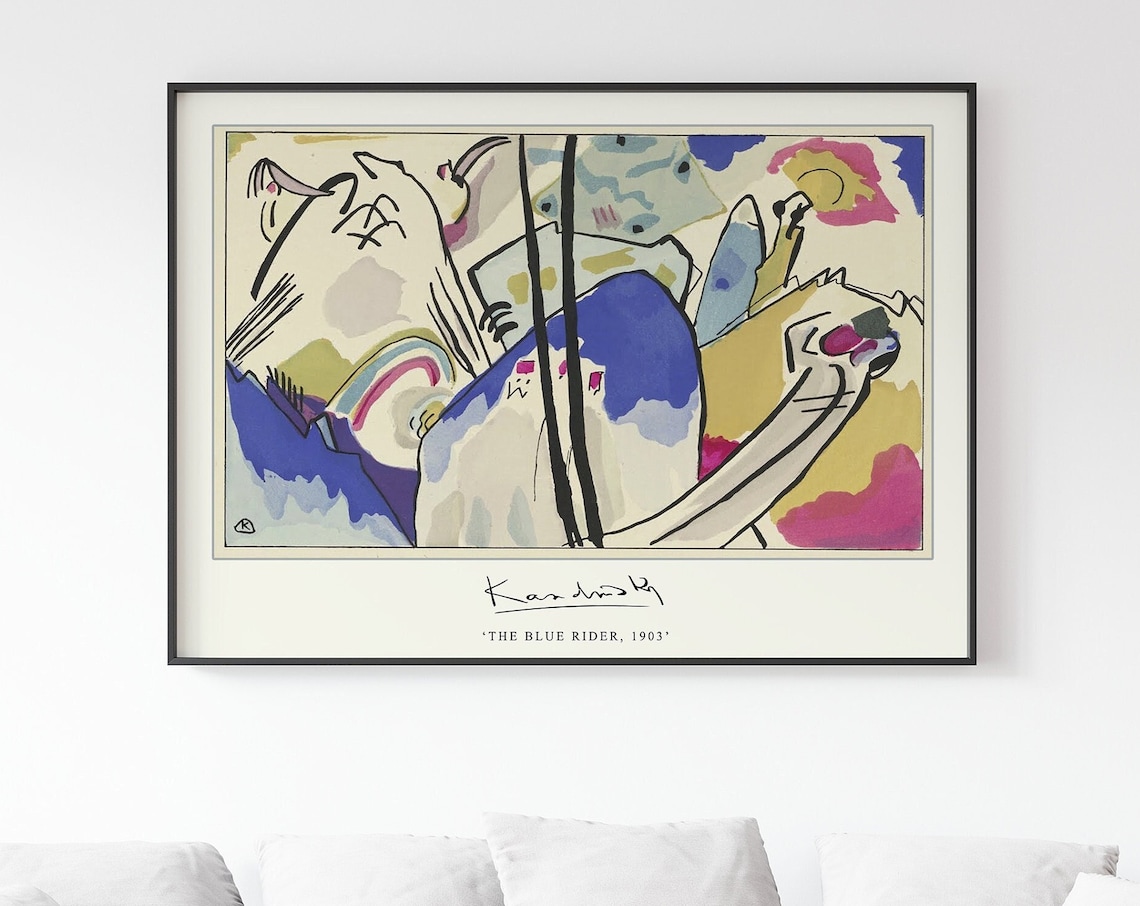 Kandinsky The Blue Rider Bauhaus Abstract Art Print