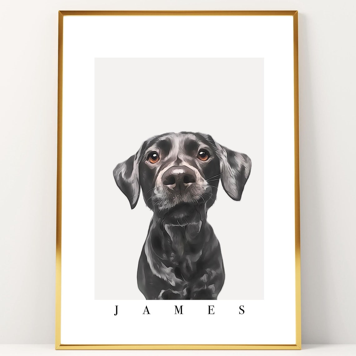 Custom Pet Portrait From Photo Custom Dog Portrait Memorial Dog Portrait Pet Owner Gift Dog Portrait Custom Painting Photo Photo Edit