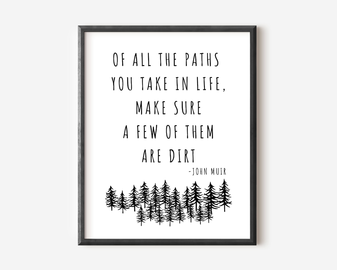 John Muir Quote Motivational Wall Art, Office Decor - Image 2