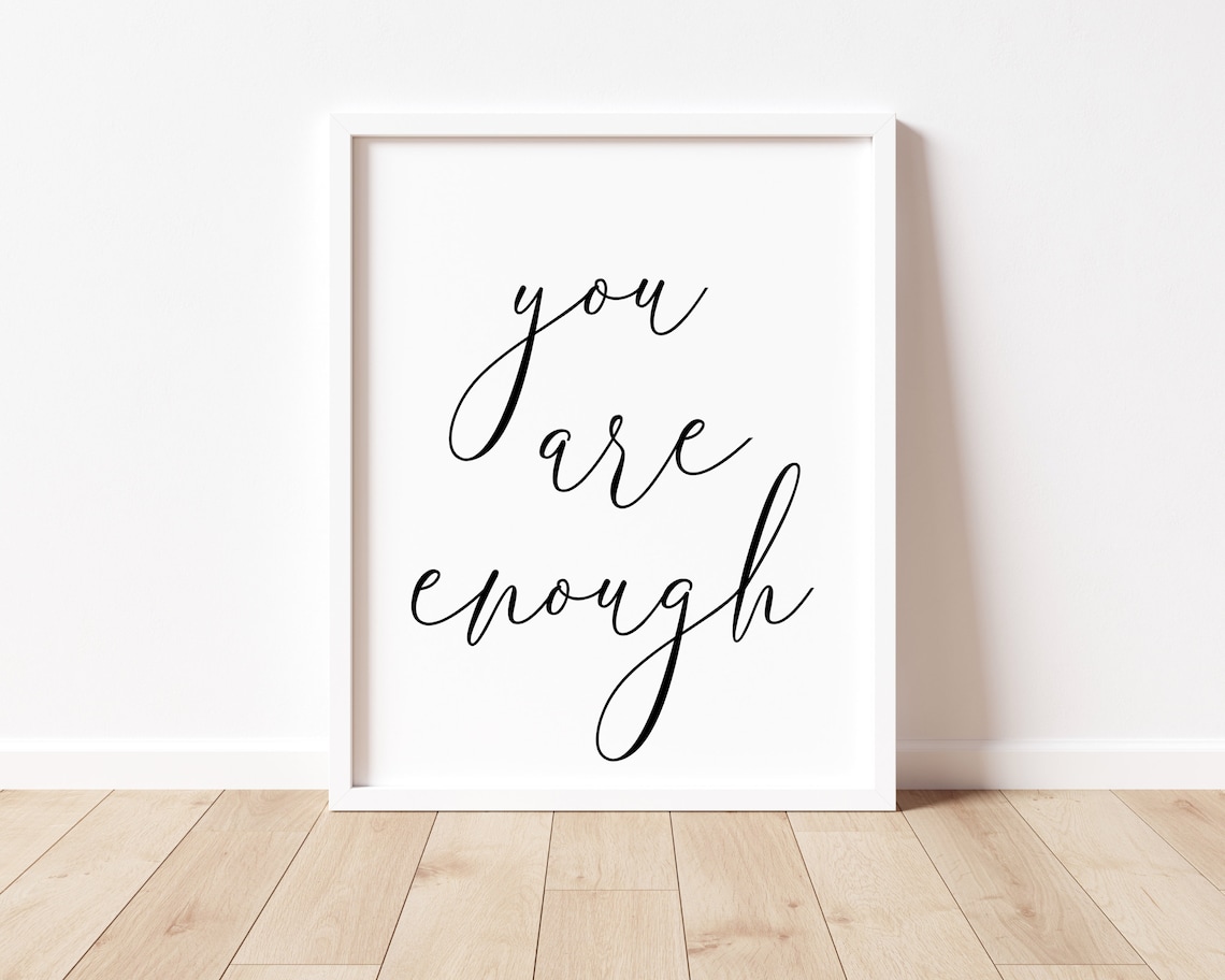 You Are Enough Positive Affirmation Poster - Image 3