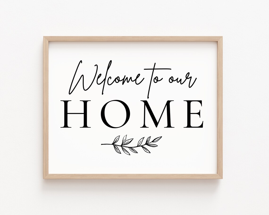 Welcome To Our Home Entry Way Art Print, Farmhouse - Image 2