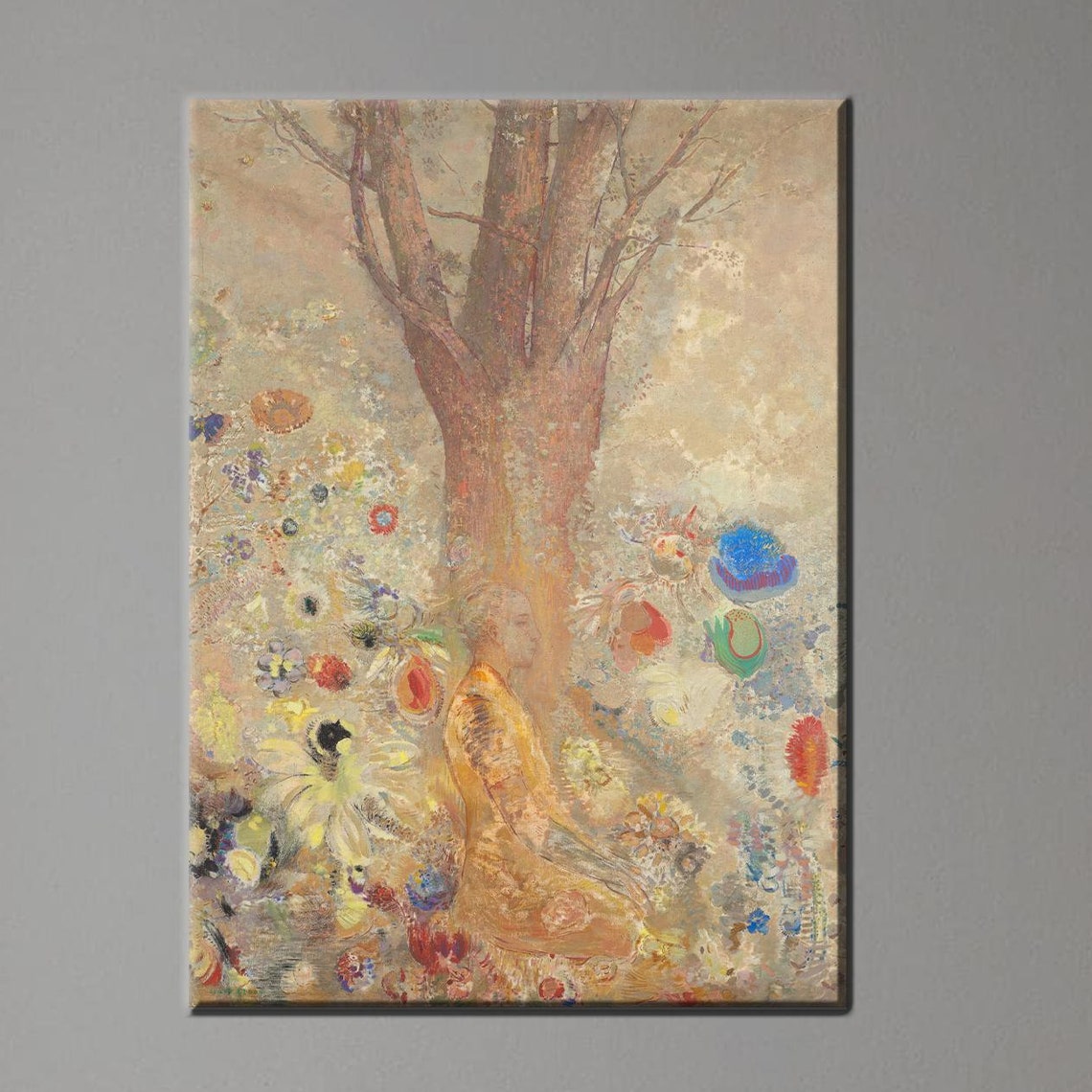 The Buddha Canvas Poster Odilon Redon Artwork Personalized Gift For Mom Famous Art Modern Wall